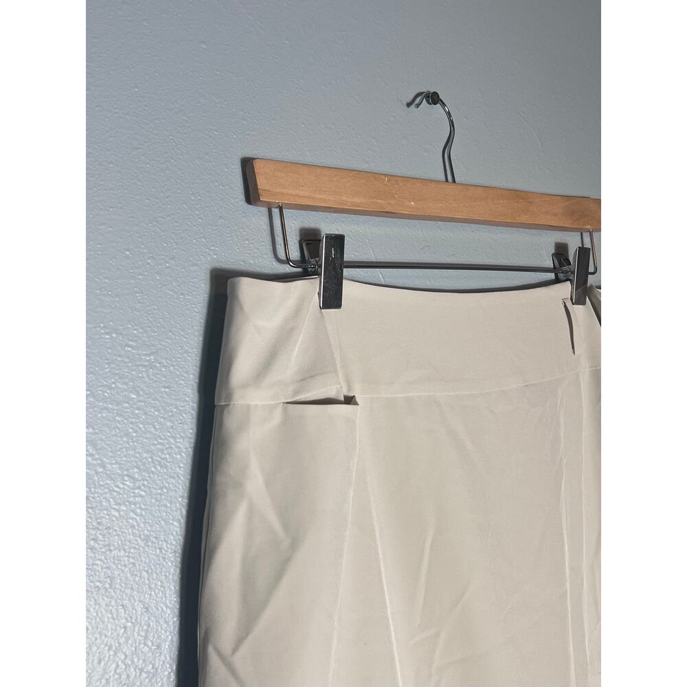 Golftini Women’s Sz 12 Ruffled Pleated Golf Skirt Skort Beige Cream Preppy Luxe - Picture 7 of 10